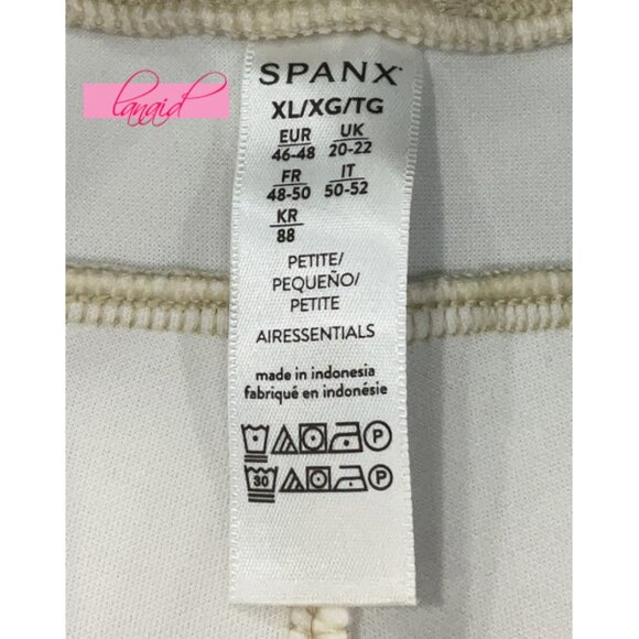 Spanx AirEssentials Cropped Wide Leg Pants Oatmeal Heather High-Rise Trousers XL - Picture 6 of 8